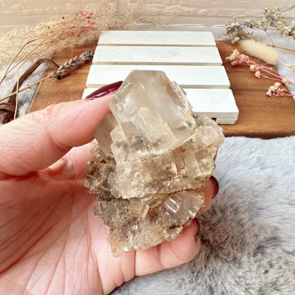 Gorgeous Halite Salt Crystal Cluster from Morroco - Picture 10 of 10